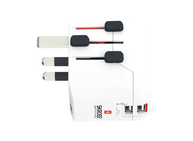 SKROSS PRO Light USB 2xA Travel Adapter